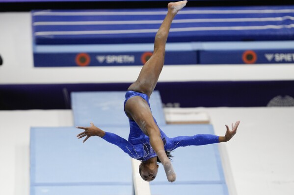 Artistic Gymnastics: Simone Biles back on top with all-around win