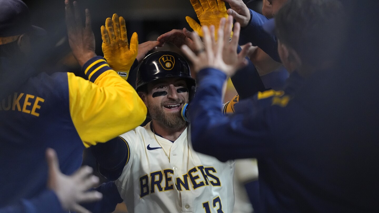 Eric Haase, Christian Yelich homer to back Chad Patrick as Brewers blank Royals 5-0 for 1st win