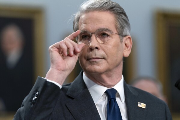 Treasury Secretary Scott Bessent testifies before the House Committee on Appropriations, Subcommittee on Financial Services and General Government, oversight hearing of the U.S. Department of the Treasury on Capitol Hill in Washington, Tuesday, May 6, 2025. (AP Photo/Jose Luis Magana)