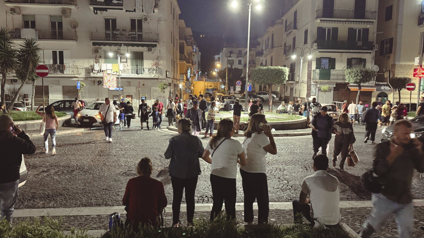 Italian women imprisoned, hundreds of residents evacuated after a 4.4 magnitude earthquake in southern Italy