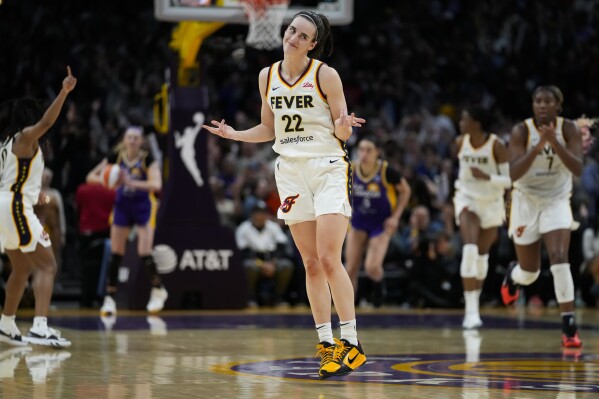 Heat is off Caitlin Clark and the Indiana Fever after getting their 1st win of the WNBA season | AP News