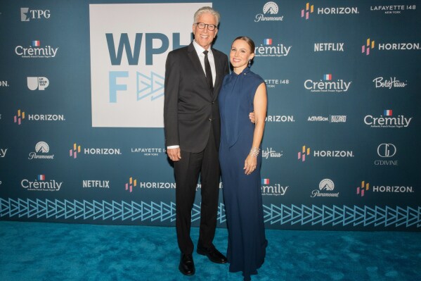 Kristen Bell and Ted Danson at the United Nations Women’s Peace and Humanitarian Fund Gala. Credit: Katie Levine