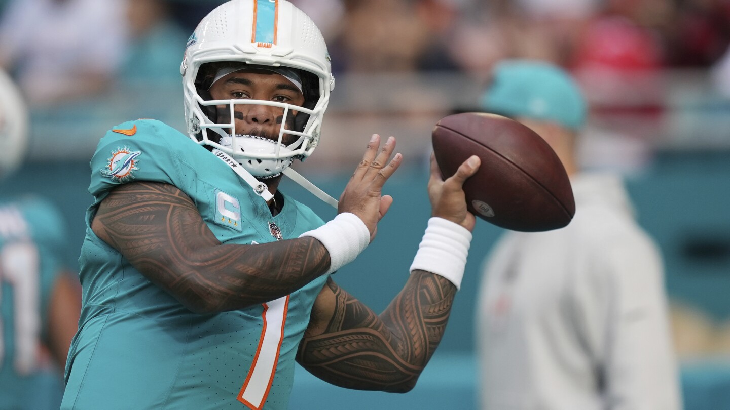 Dolphins QB Tua Tagovailoa out as Miami tries to keep playoff hopes alive ...