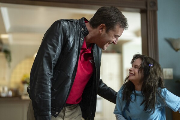 Mark Duplass and Imogen Faith Reid. (Ser Baffo/Disney via AP)