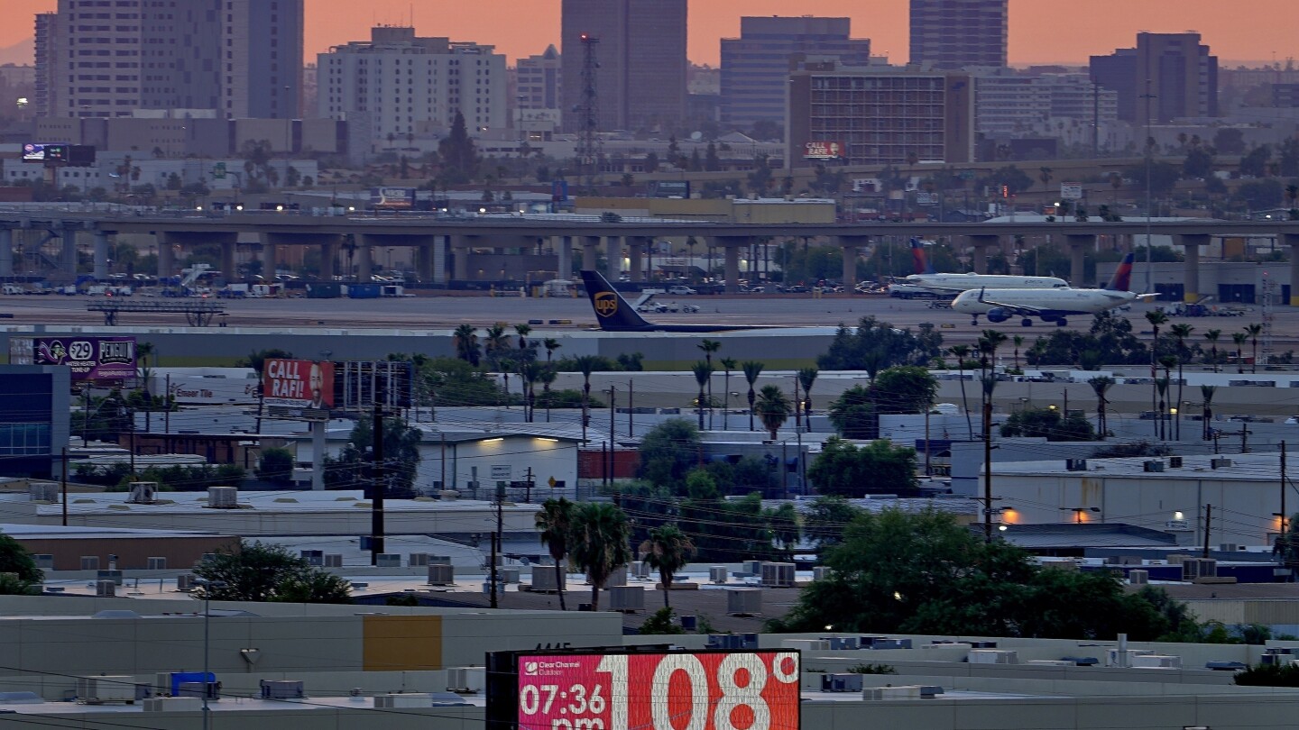 Phoenix records high temperatures in October while the car is warm