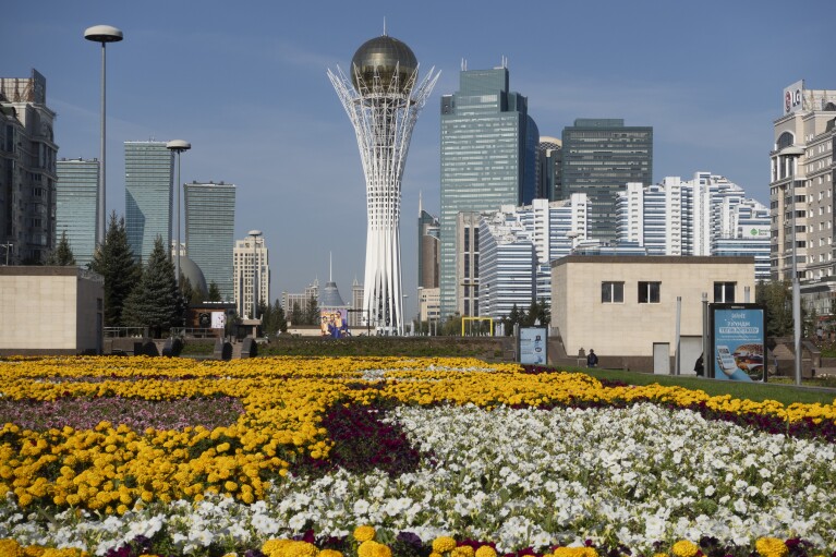 This late 2023 photo shows downtown Astana, Kazakhstan, where some Russian soldiers who deserted the war in Ukraine live in hiding while they apply for asylum. Overall asylum claims from Russian citizens to the U.S., France and Germany have surged since Russia's full-scale invasion, but few are winning protection. Policymakers remain divided over whether to consider Russians in exile as potential assets or risks to national security. (AP Photo)