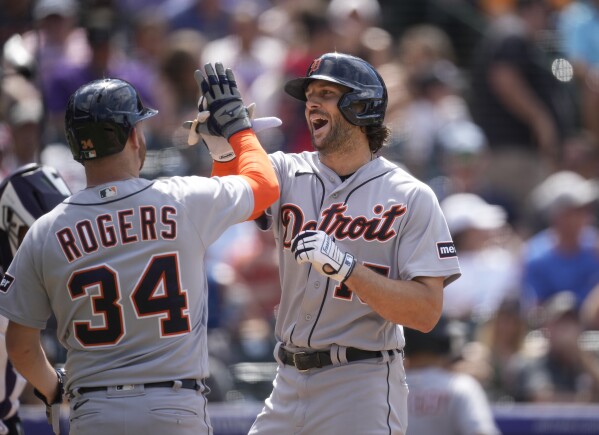 Five home runs lead Tigers to series win over Rockies