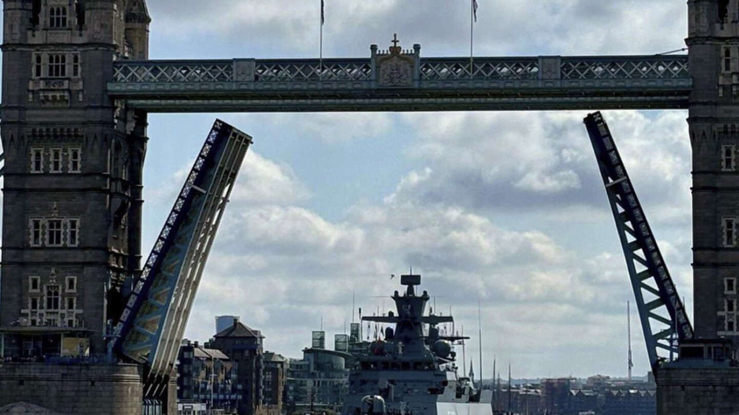 German warship blasts Darth Vader anthem in center of London. ‘No deeper message,’ military says.