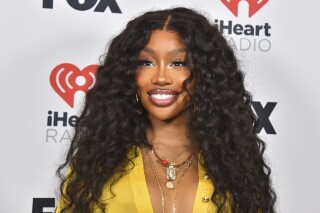SZA poses in the press room at the iHeartRadio Music Awards on Monday, April 1, 2024, in Los Angeles. (Photo by Jordan Strauss/Invision/AP, File)