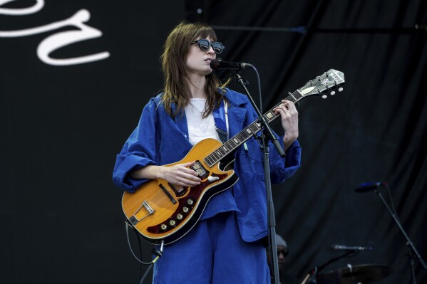 FILE - Faye Webster performs at the Innings Festival on Sunday, March 19, 2023, at Raymond James Stadium in Tampa, Fla. Webster's latest album "Underdressed at the Symphony," releases Friday. (Photo by Amy Harris/Invision/AP, File)