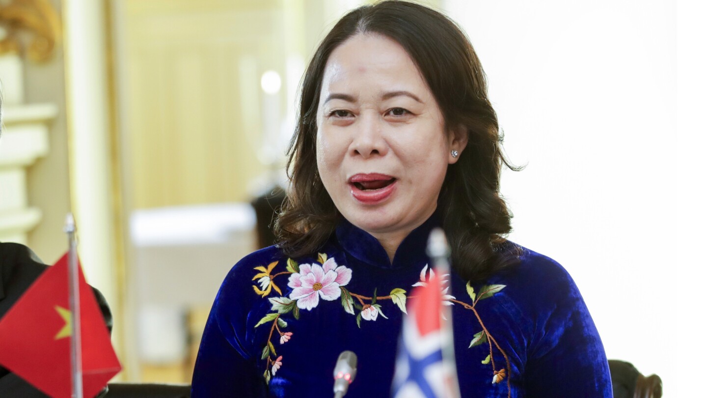 ХАНОЙ Виетнам AP — Вицепрезидентът на Виетнам Во Тхи Анх