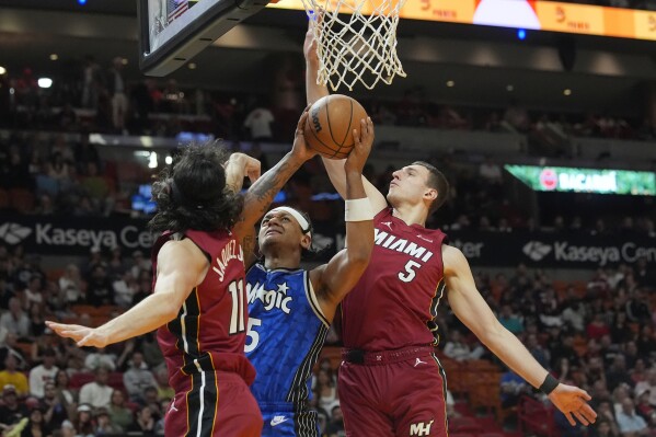 Heat get go-ahead basket from Ado, top Magic 99-96 in rare low-scoring  game this season