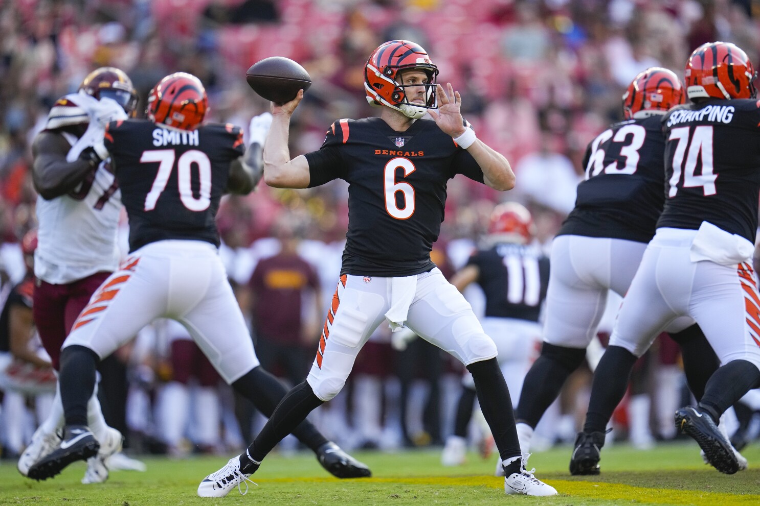 Browning makes a case to back up Burrow with his play in the Bengals'  preseason finale at Washington