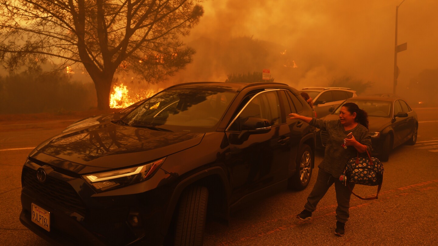 Harrowing escapes from Los Angeles wildfires were made by foot, by car or by the grace of strangers
