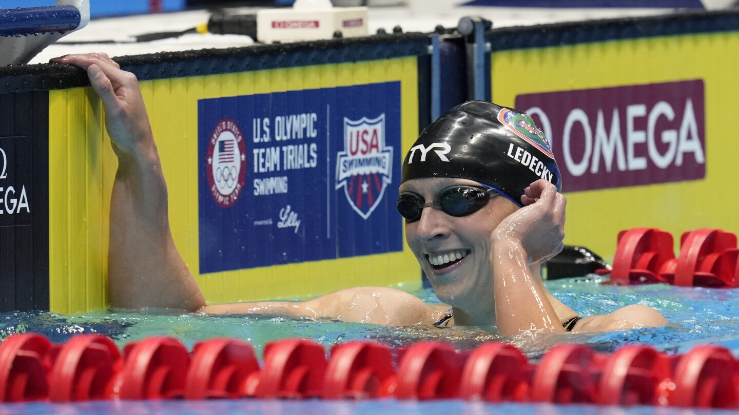 Кейти Ледецки стартира вълнуващо в събота на олимпийските плувни изпитания