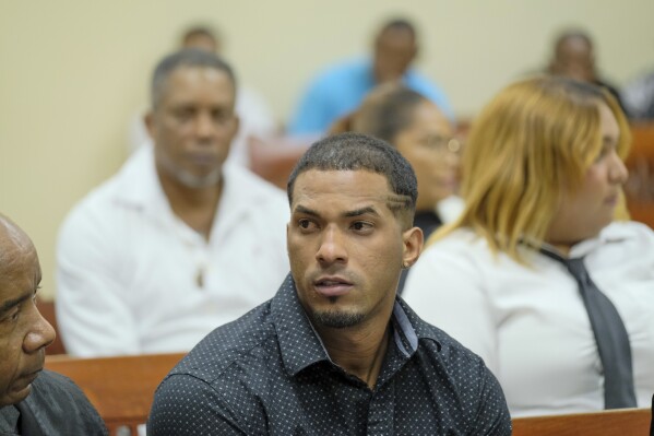 Tampa Bay Rays shortstop Wander Franco attends his trial on charges of sexually abusing a minor, sexual and commercial exploitation against a minor and human trafficking, in Puerto Plata, Dominican Republic, Thursday, Dec. 12, 2024. (AP Photo/Ricardo Hernandez, File)