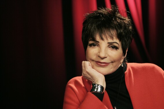 Actress-singer Liza Minnelli poses for a portrait in New York on Nov. 19, 2009. (AP Photo/Jeff Christensen, File)