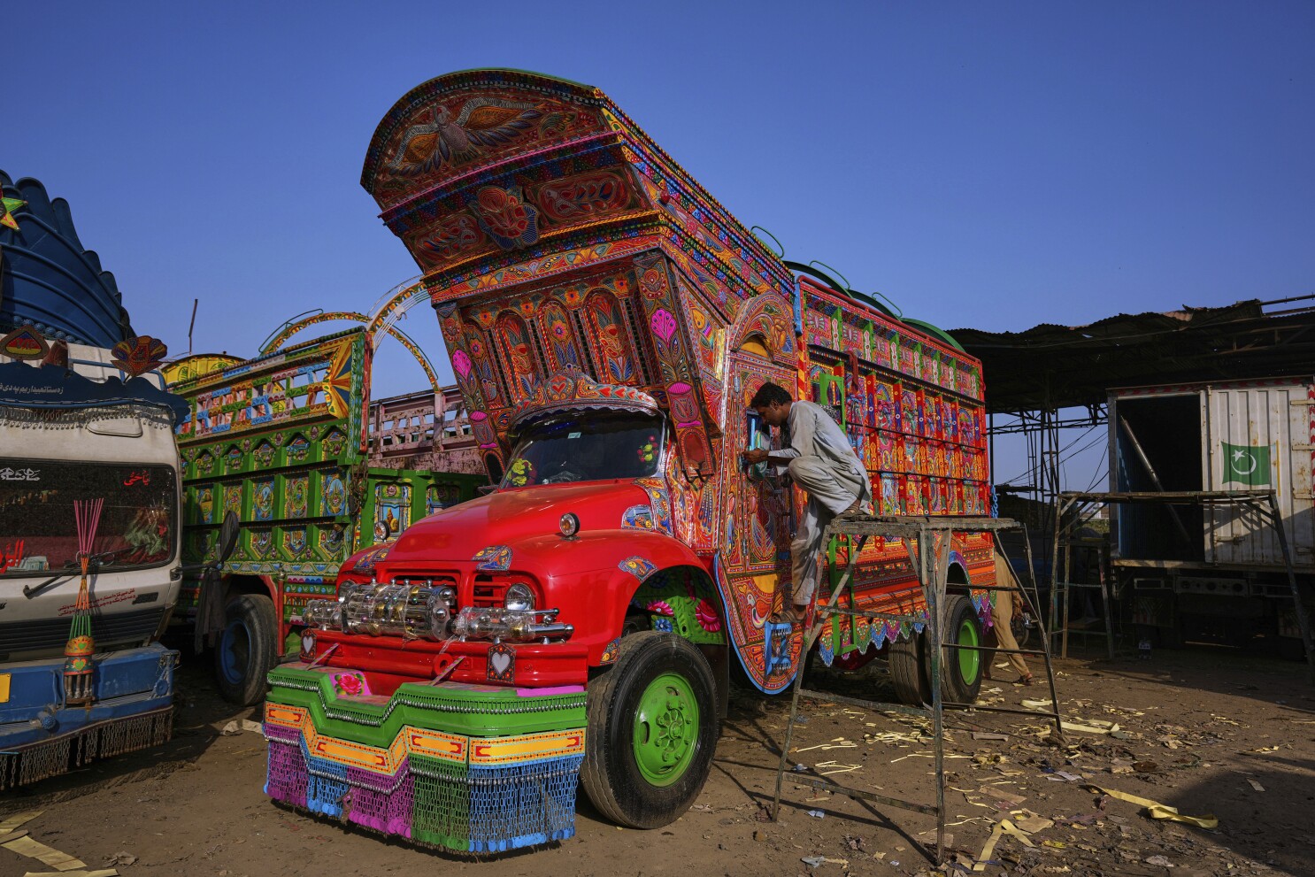 Pakistani truck art elevates heavy transport into mobile masterpieces