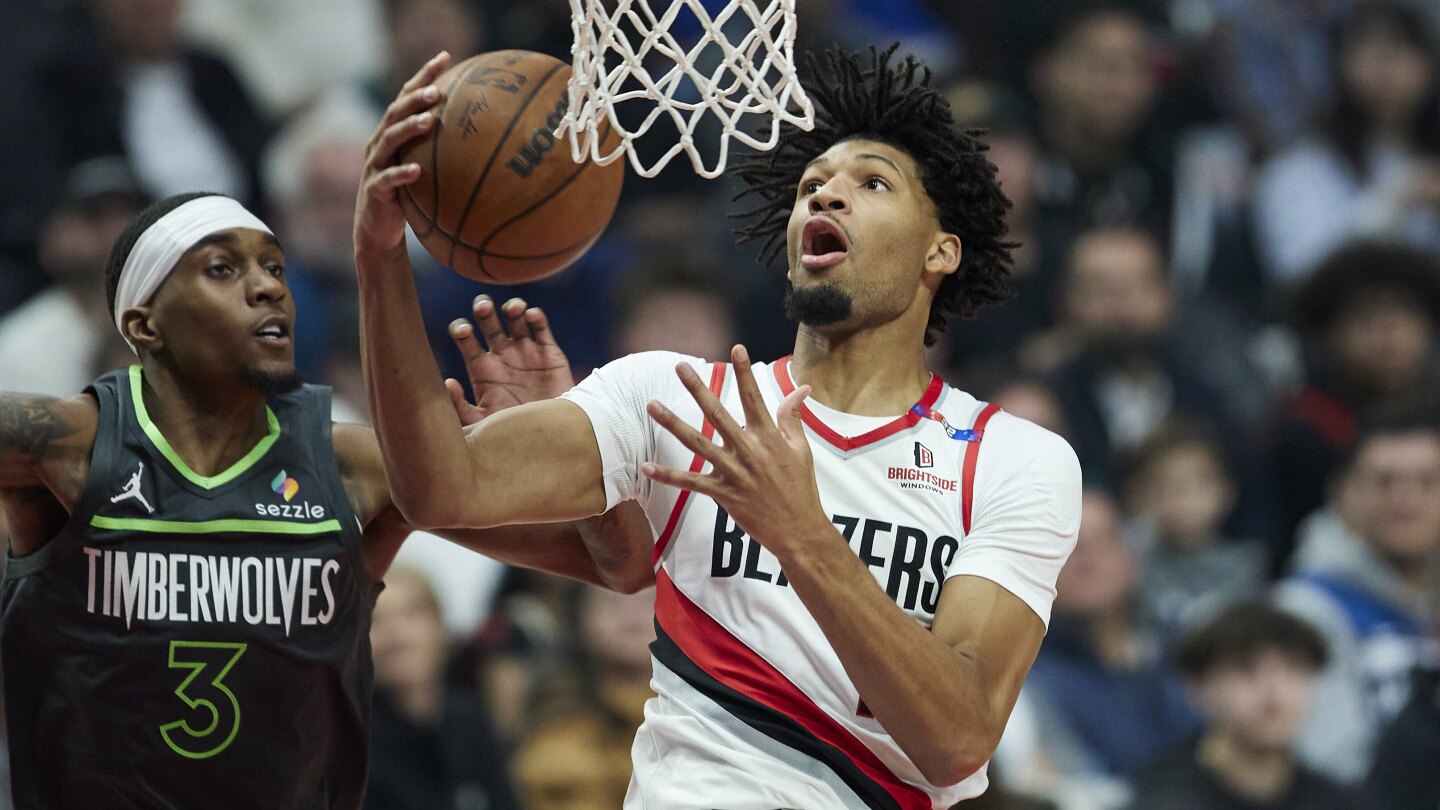 Sharpe and Clingan power the Trail Blazers to a 106-98 victory over the ...