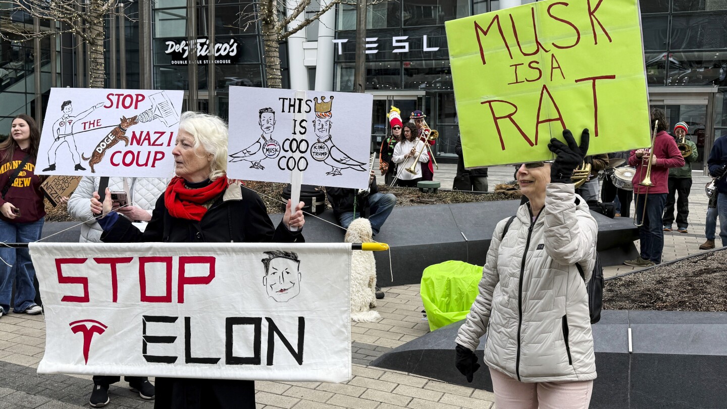 Anti-DOGE protests at Tesla shops goal Elon Musk’s final analysis