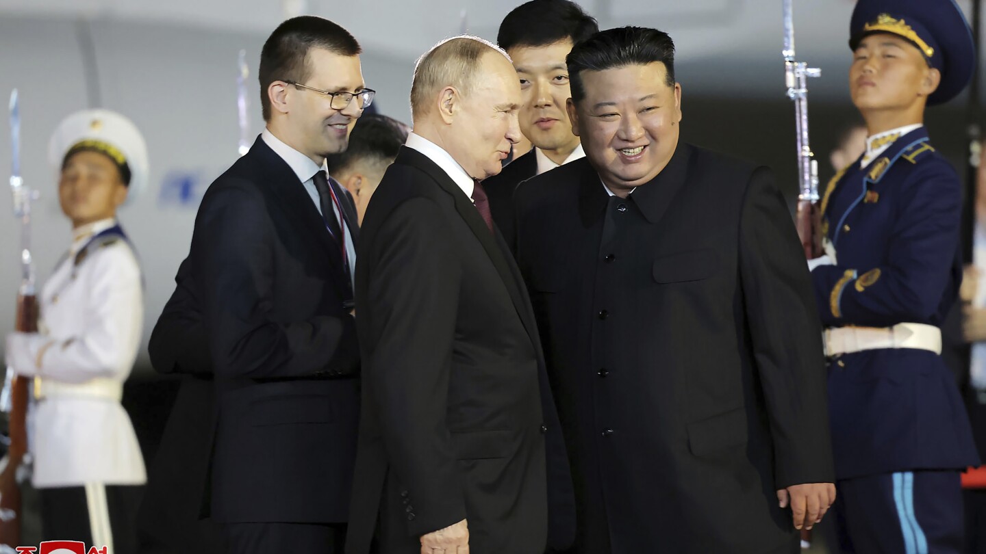Putin in North Korea: Russian leader makes rare visit, Kim Jong Un welcomes him