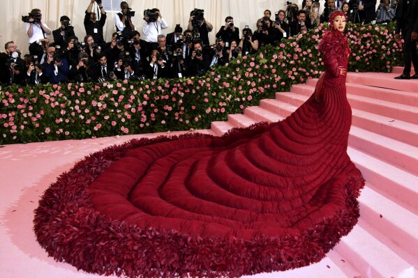 Cardi B appears at The Met Gala on Monday in New York. (Photo by Charles Sykes/Invision/AP)