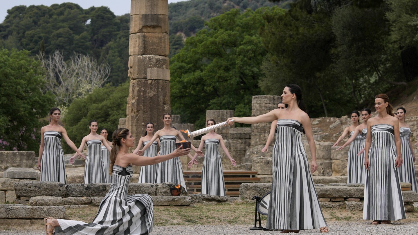 Paris Olympics flame to be lit with elan at Greek cradle of ancient games -- if it’s sunny enough