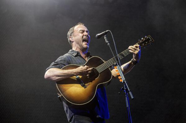 FILE - Dave Matthews of the Dave Matthews Band performs at the Railbird Music Festival in Lexington, Ky., on Aug. 29, 2021. The band releases its tenth studio album “Walk Around the Moon” on Friday. (Photo by Amy Harris/Invision/AP, File)
