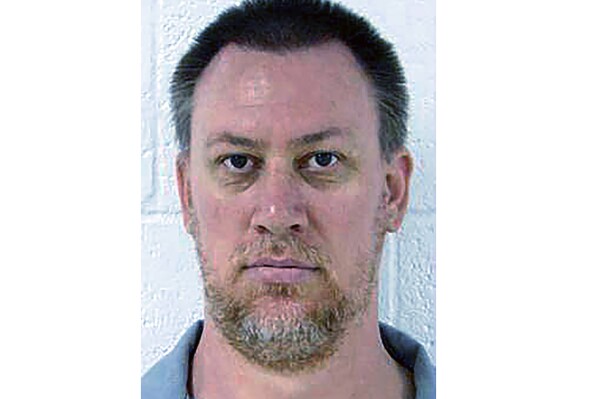 This image provided by the Missouri Department of Corrections shows Christopher Collings, who was convicted of raping and strangling a 9-year-old girl in 2007. Photo provided by the Missouri Department of Corrections. (Missouri Department of Corrections via AP)