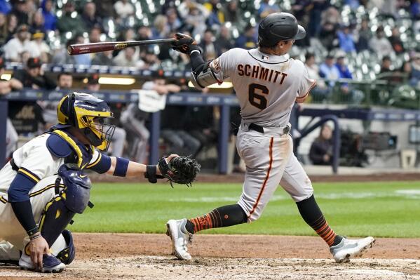 Michael Conforto homers, San Francisco Giants use six pitchers to blank  Milwaukee Brewers