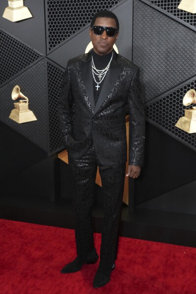 Babyface arrives at the 66th annual Grammy Awards on Sunday, Feb. 4, 2024, in Los Angeles. (Photo by Jordan Strauss/Invision/AP)