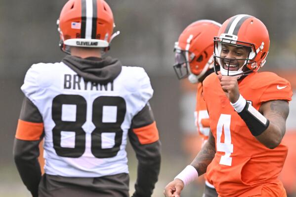 Browns QB Watson practices for 1st time during suspension