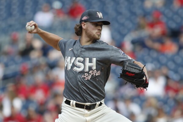 Braxton Garrett of the Miami Marlins delivers a pitch against the