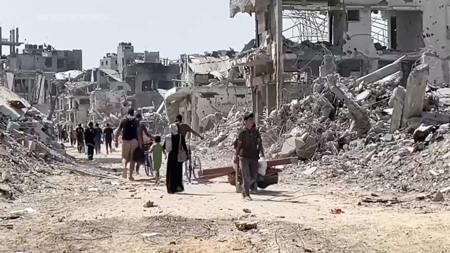 ‘We have nothing': Palestinians return to utter destruction in Gaza City after Israeli withdrawal