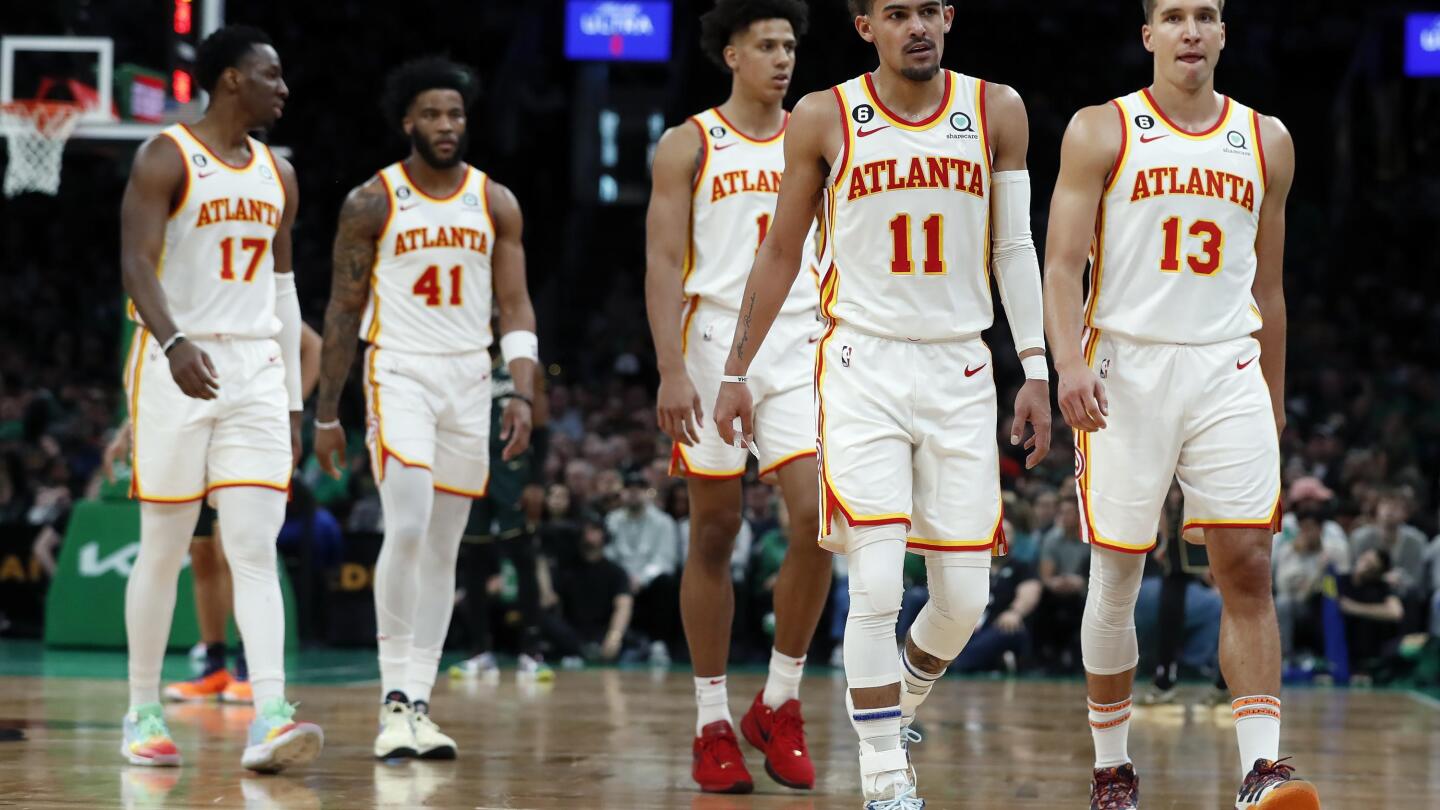 Bleacher Report on X: Trae Young started the game wearing a No. 8