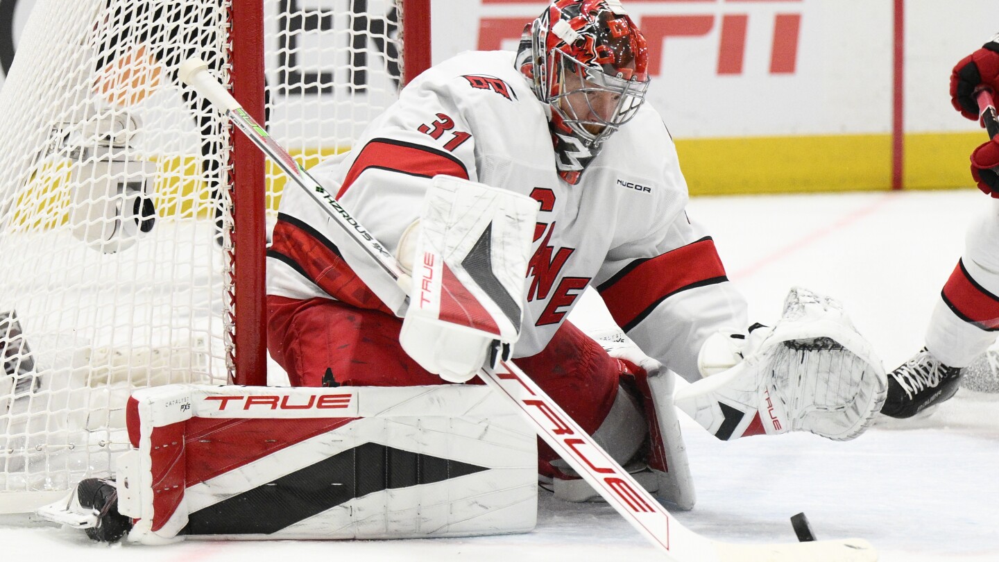Hurricanes' Andersen returns as starting goalie vs Capitals