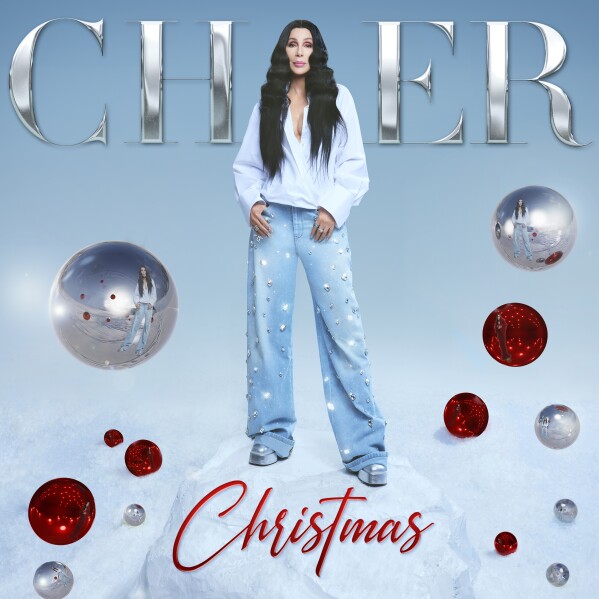 This cover image released by Warner Music shows "Christmas," a holiday album by Cher. (Warner Music via AP)