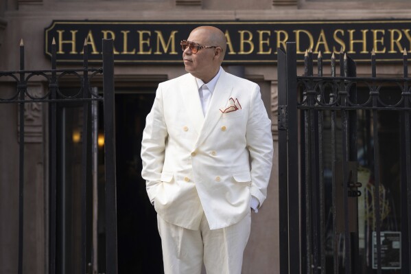 Entrepreneur and co-owner of Harlem Haberdashery, Guy Wood, poses for a portrait on Thursday, May 1, 2025, in New York. (AP Photo/Gary Gerard Hamilton)