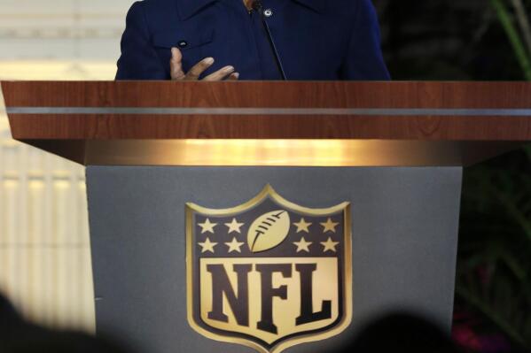 FILE - Former U.S. Secretary of State Condoleezza Rice gestures while speaking at the NFL Women's Summit, Thursday, Feb. 4, 2016, in San Francisco. Former U.S. Secretary of State Condoleezza Rice has been added to the new Broncos ownership group.
Rob Walton announced the inclusion of Rice in a statement issued Monday, July 11, 2022, on behalf of the Walton-Penner family ownership group. (AP Photo/Ben Margot, File)