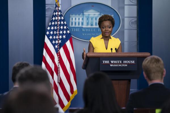 Karine Jean-Pierre holds first briefing as White House press
