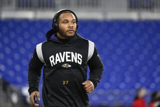 Ravens running back J.K. Dobbins back at practice after beginning camp on  PUP list