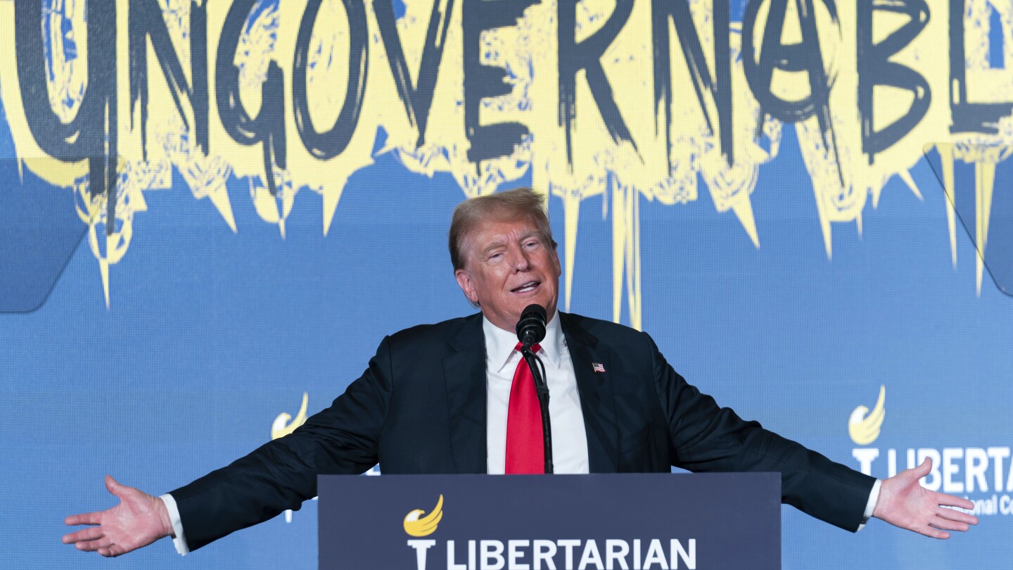 Election 2024: Crowd boos Trump repeatedly during Libertarian convention  speech | AP News