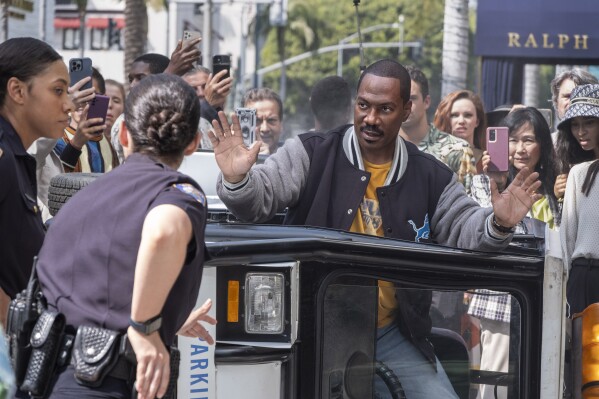 This image released by Netflix shows Eddie Murphy in "Beverly Hills Cop: Axel F." (Netflix via AP)