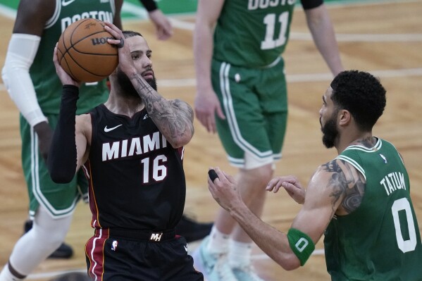 Heat set franchise playoff record with 23 3-pointers in Game 2 against Celtics