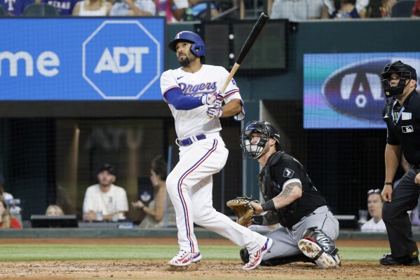 WATCH: Texas Rangers Marcus Semien Forgets At-Bat, Hits Double