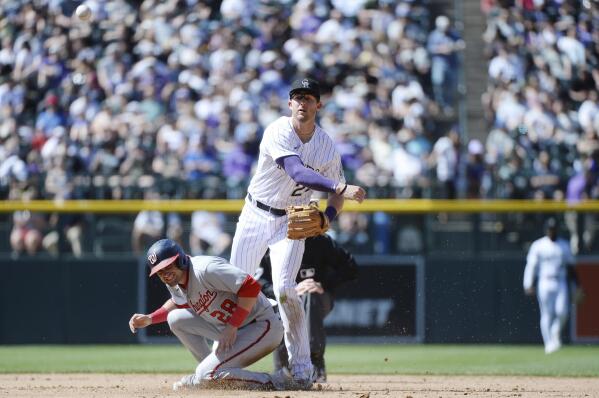 Colorado Rockies left fielder Jurickson Profar (29) in the second