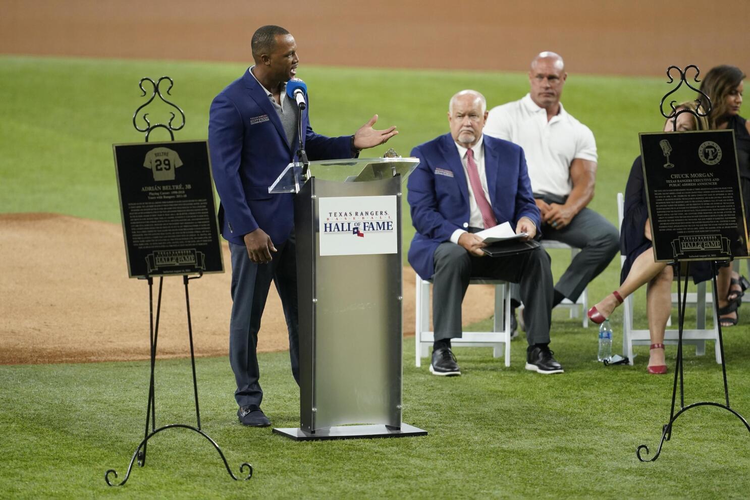 Adrian Beltre's No. 29 jersey being retired by Texas Rangers