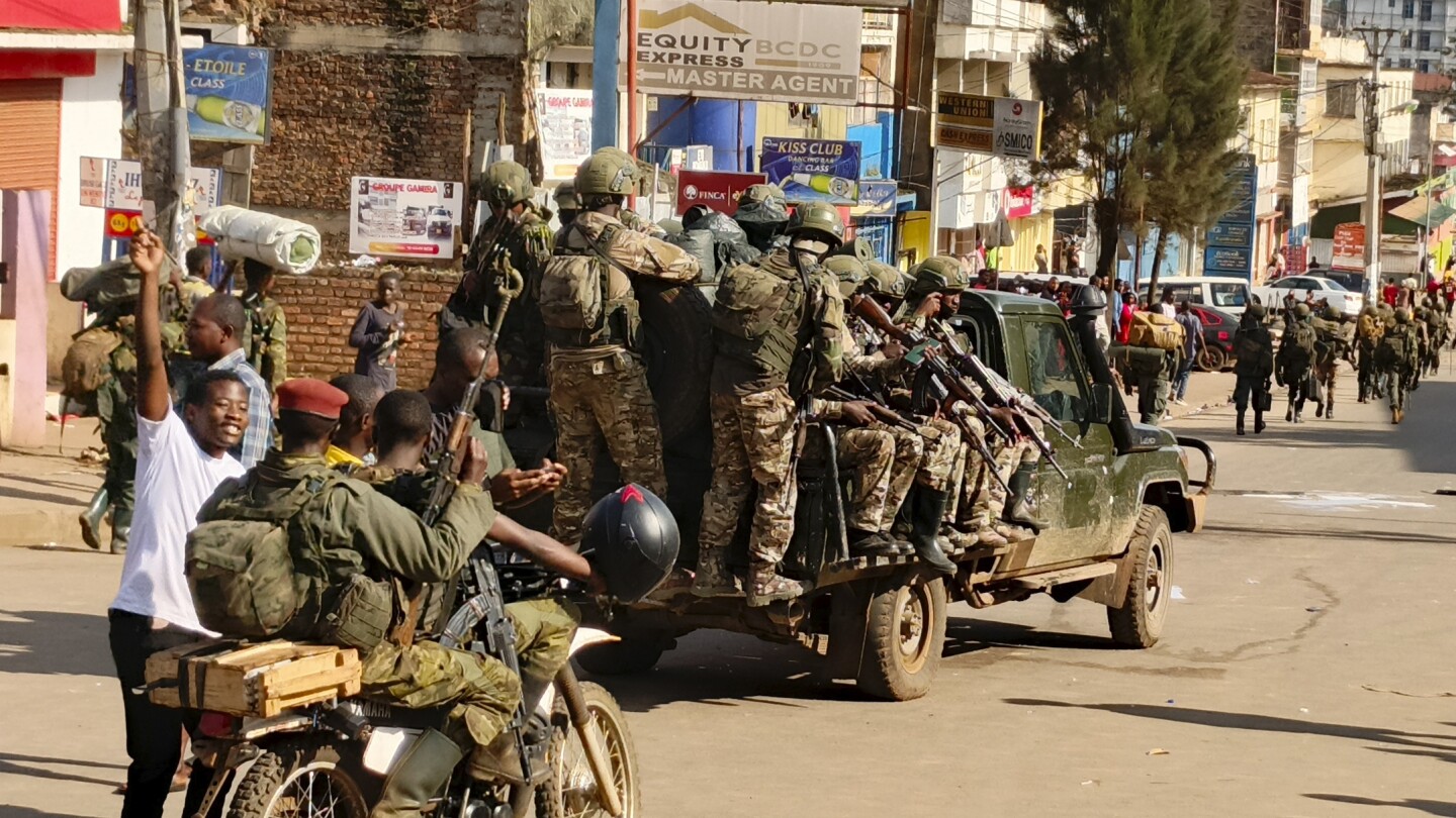 Rwanda-backed rebels reach the center of east Congo’s 2nd major city in an unprecedented expansion