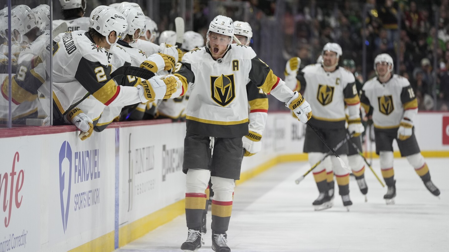 Eichel's Hat Trick Leads Golden Knights Past Wild 5-1