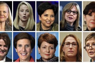 
              This photo combination of images shows the 10 highest paid women CEOs in 2016, according to a study carried out by executive compensation data firm Equilar and The Associated Press. Top row, from left: IBM CEO Virginia Rometty; Yahoo CEO Marissa Mayer; PepsiCo CEO Indra Nooyi; General Motors CEO Mary Barra, and General Dynamics CEO Phebe Novakovic. Bottom row, from left: Lockheed Martin CEO Marillyn Hewson; Mondelez International CEO Irene Rosenfeld; Duke Energy CEO Lynn Good; Mylan CEO Heather Bresch; and Reynolds American CEO Susan Cameron. (AP Photo)
            
